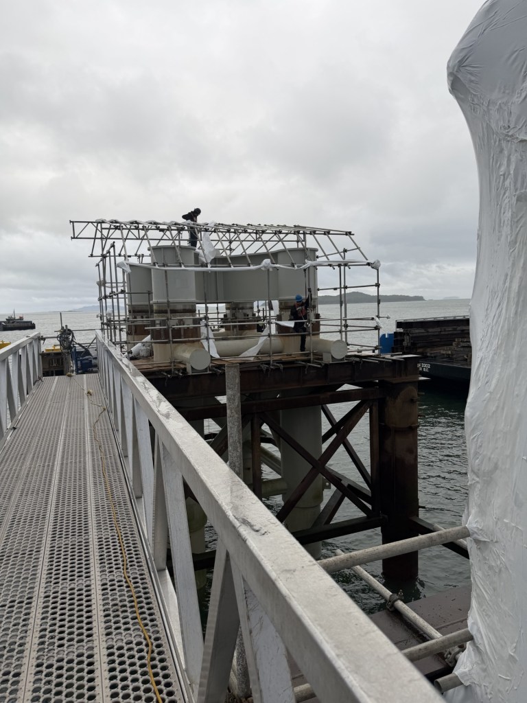 Industrial shrink wrap containment project