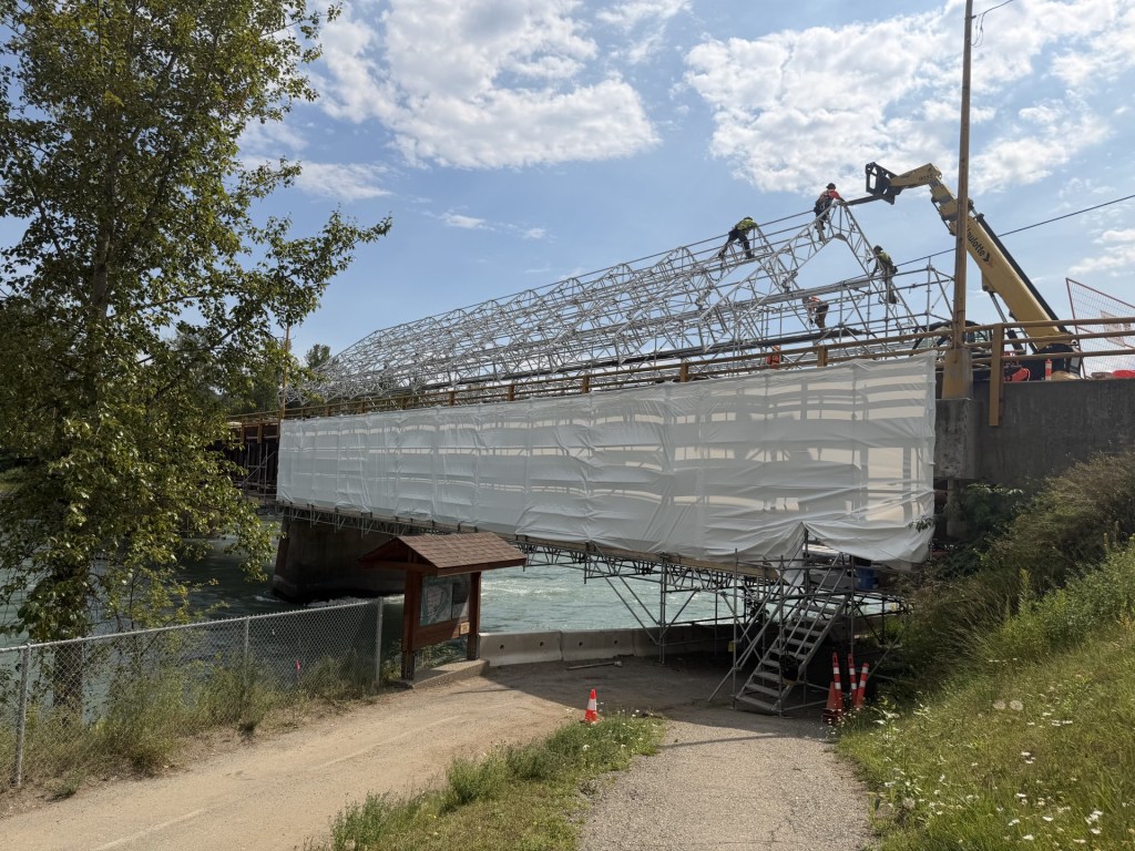 Industrial shrink wrap containment project